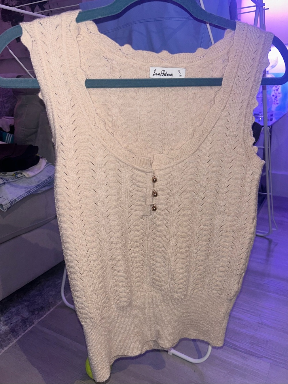Sam Edelman Cable Knit Sweater Tank